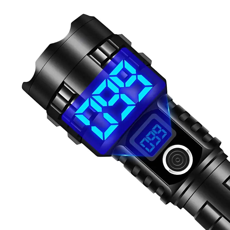 Lampe torche puissante LED 30 W rechargeable