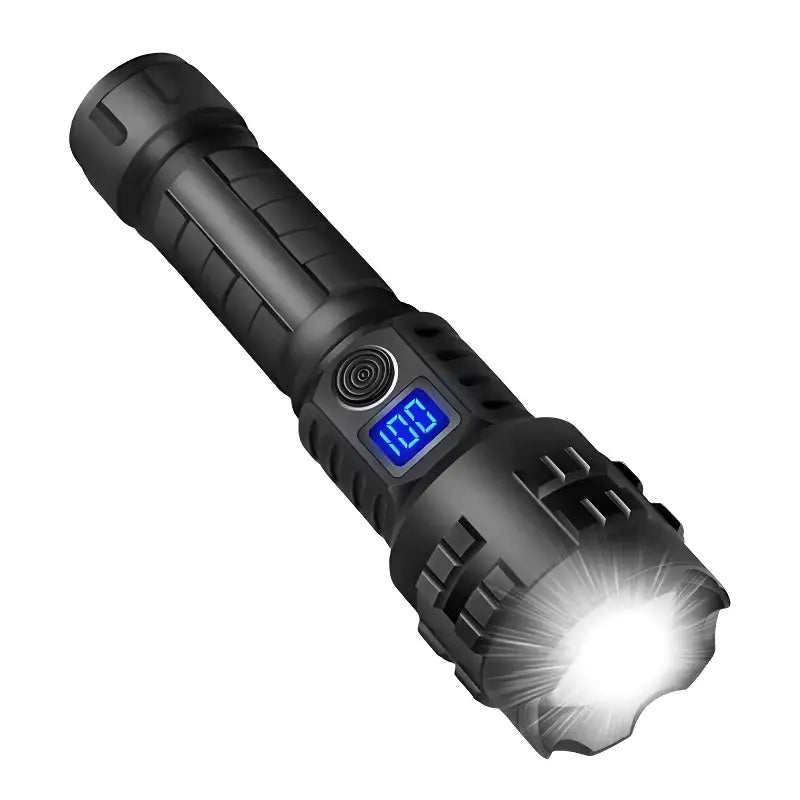 Lampe torche puissante LED 30 W rechargeable