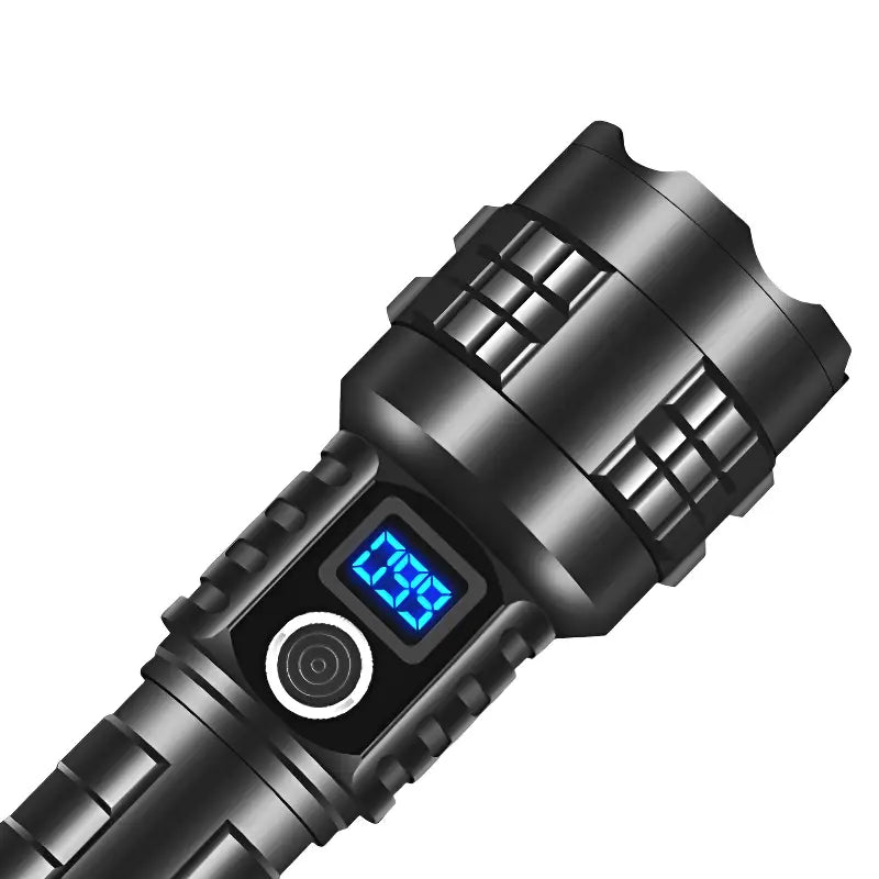 Lampe torche puissante LED 30 W rechargeable