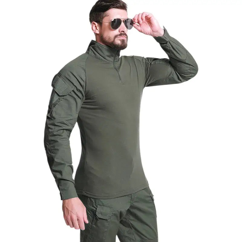 Combat shirt UBAS col montant zippé