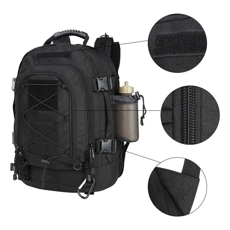 Sac à dos tactique noir