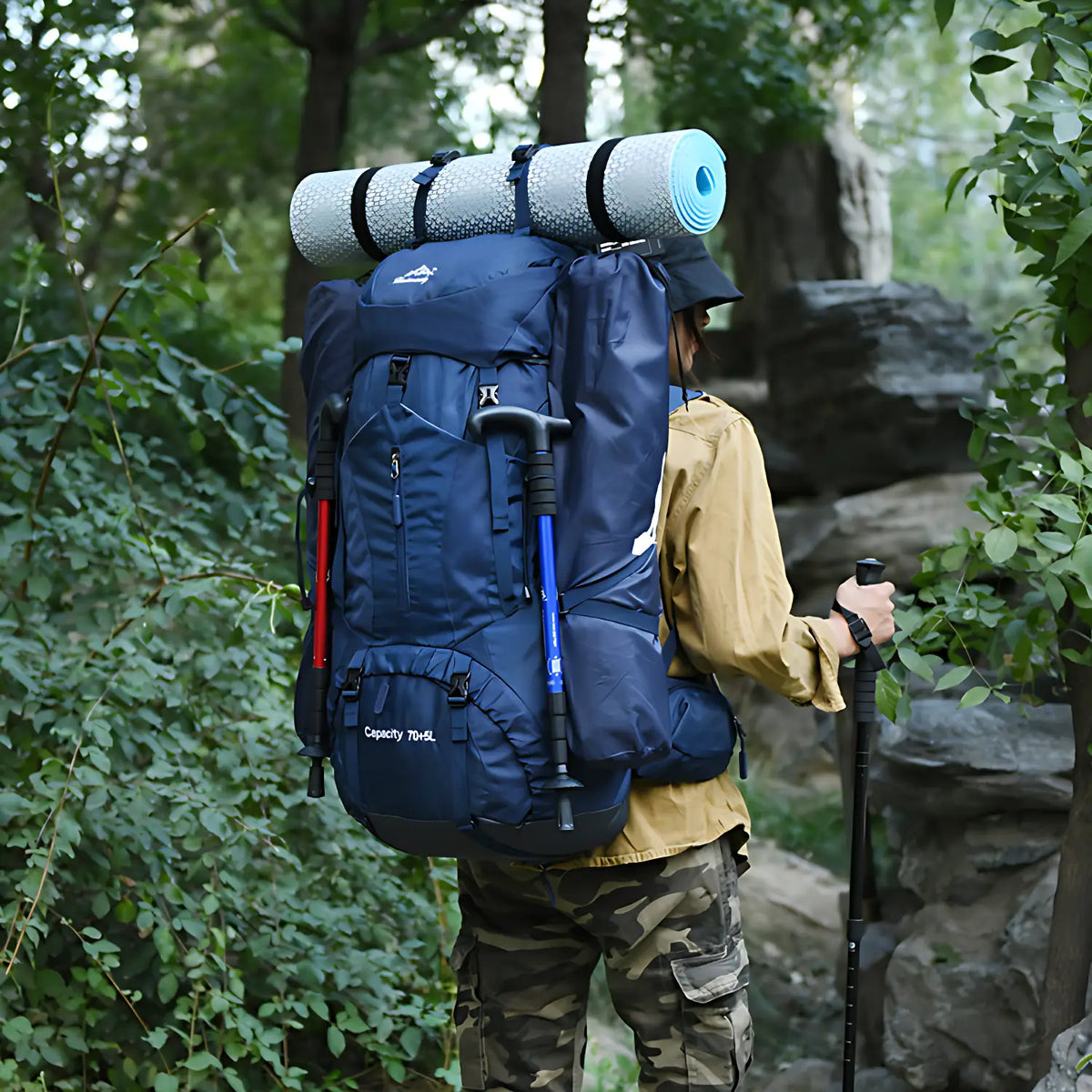 Sac à dos de randonnée 75L + 5L
