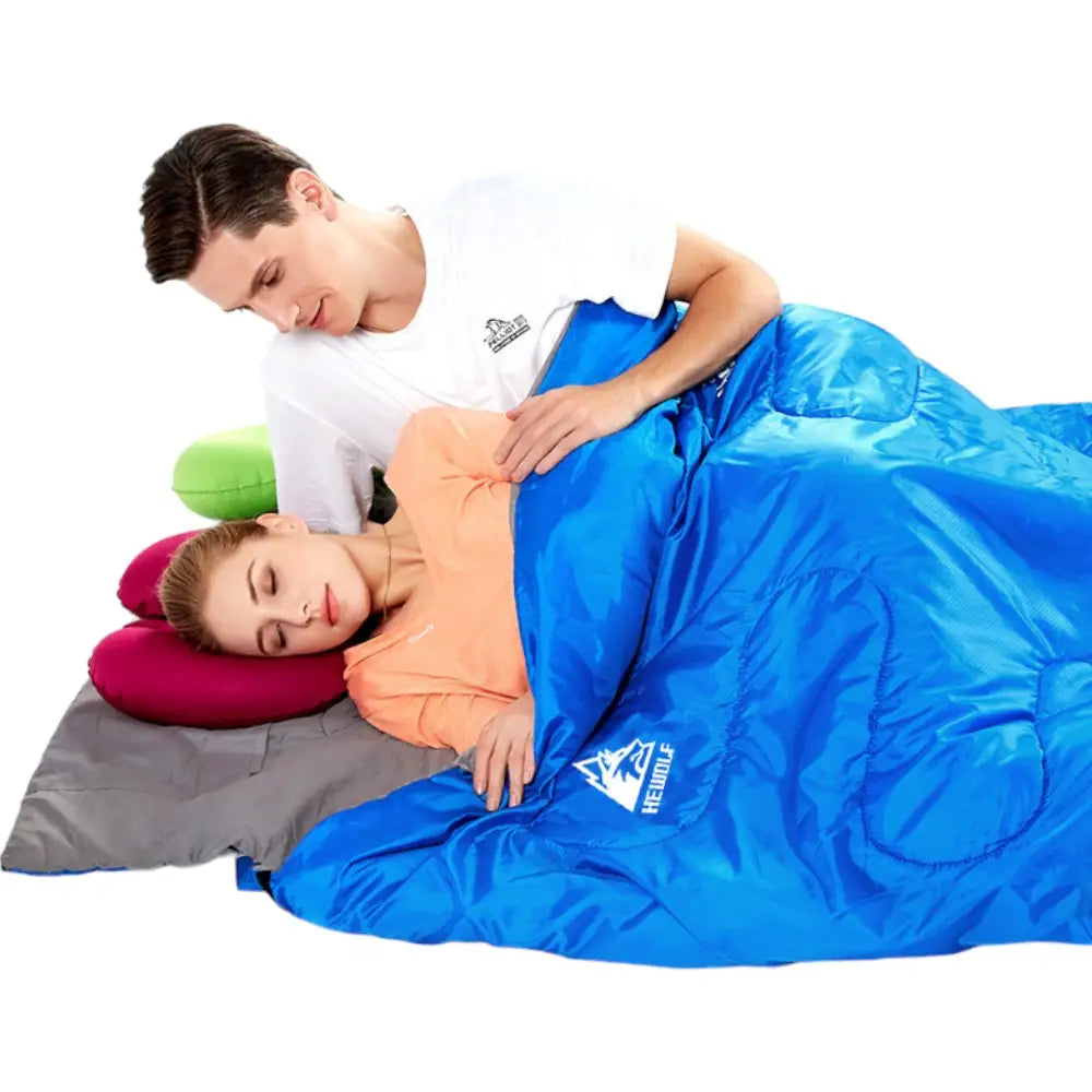 Sac de couchage 2 personnes 3 saisons camping outdoor