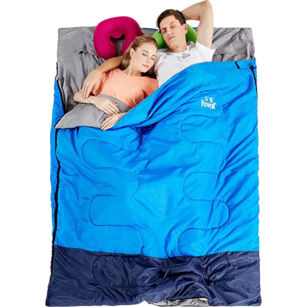 Sac de couchage 2 personnes 3 saisons camping outdoor