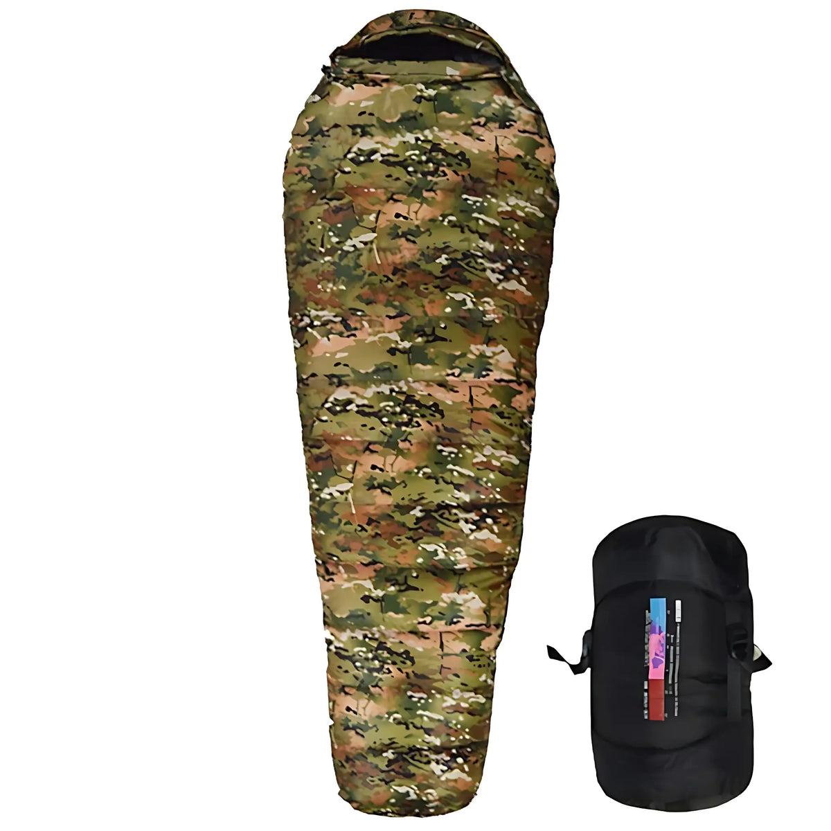 Sac de couchage militaire grand froid en duvet de canard