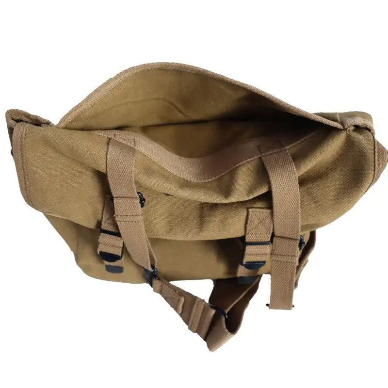 Sac musette militaire en toile de coton