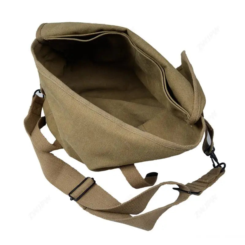 Sac musette militaire en toile de coton