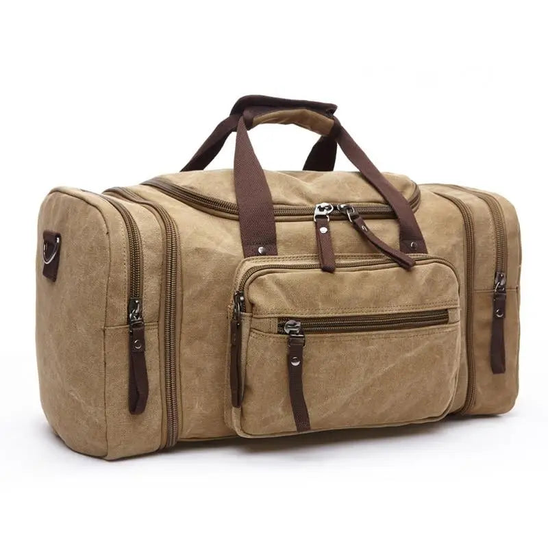Sac de voyage militaire vintage en toile