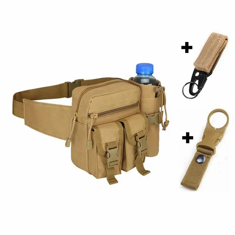 Sacoche de ceinture militaire avec compartiment gourde