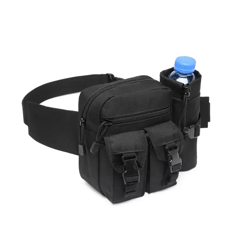 Sacoche de ceinture militaire avec compartiment gourde