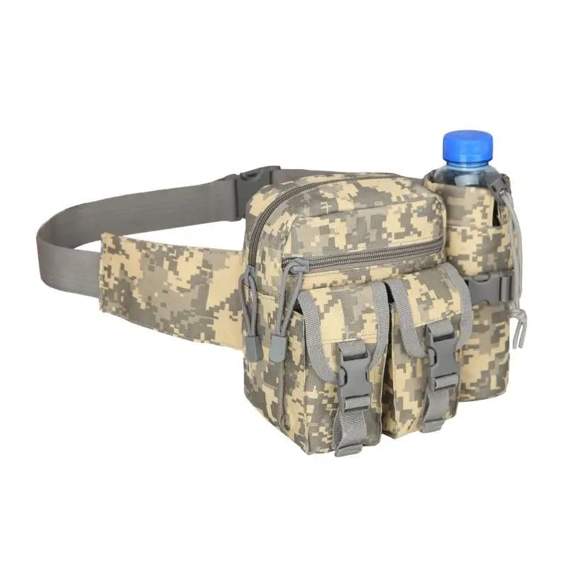 Sacoche de ceinture militaire avec compartiment gourde
