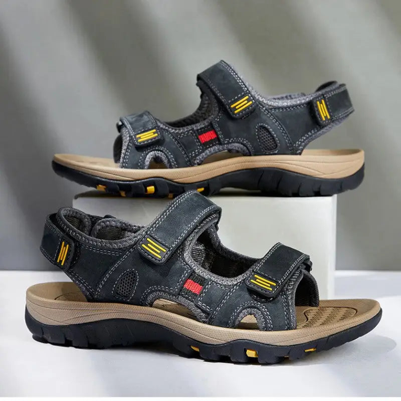 Sandale cuir randonnée homme