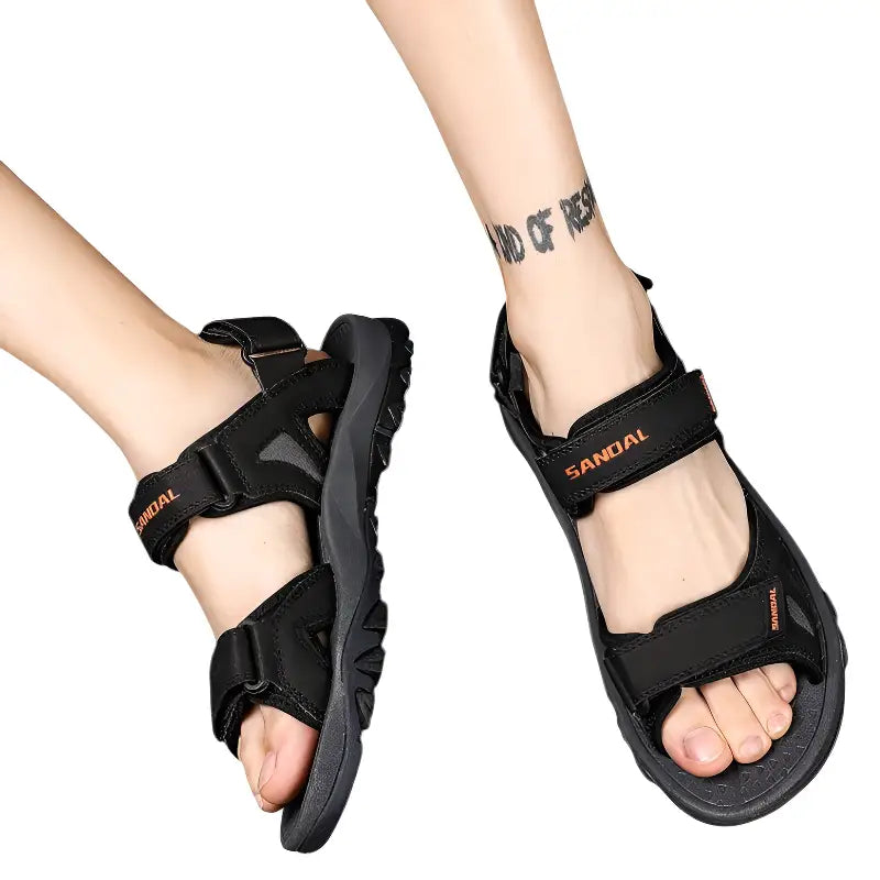 Sandales randonnée à scratch homme