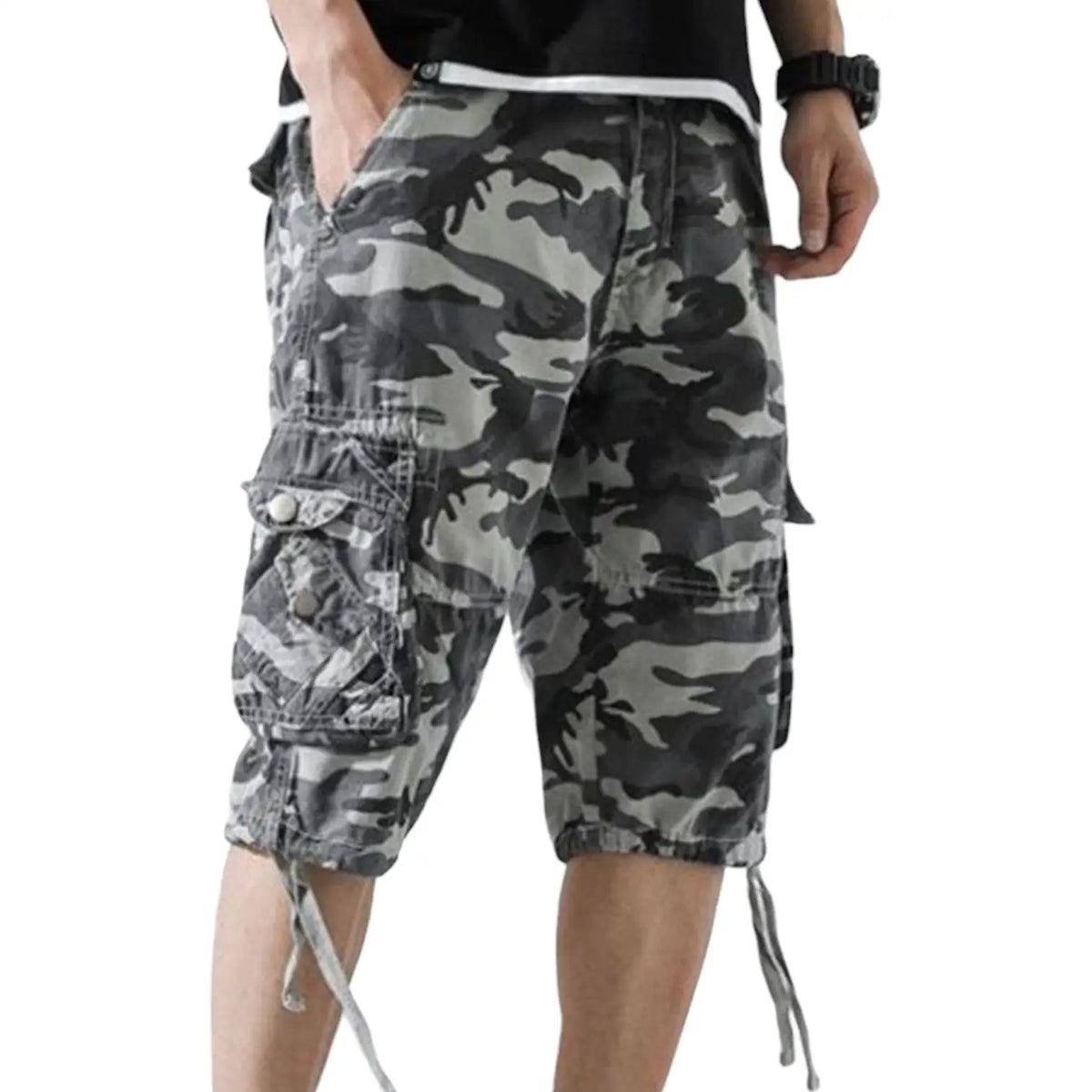 Short camouflage militaire