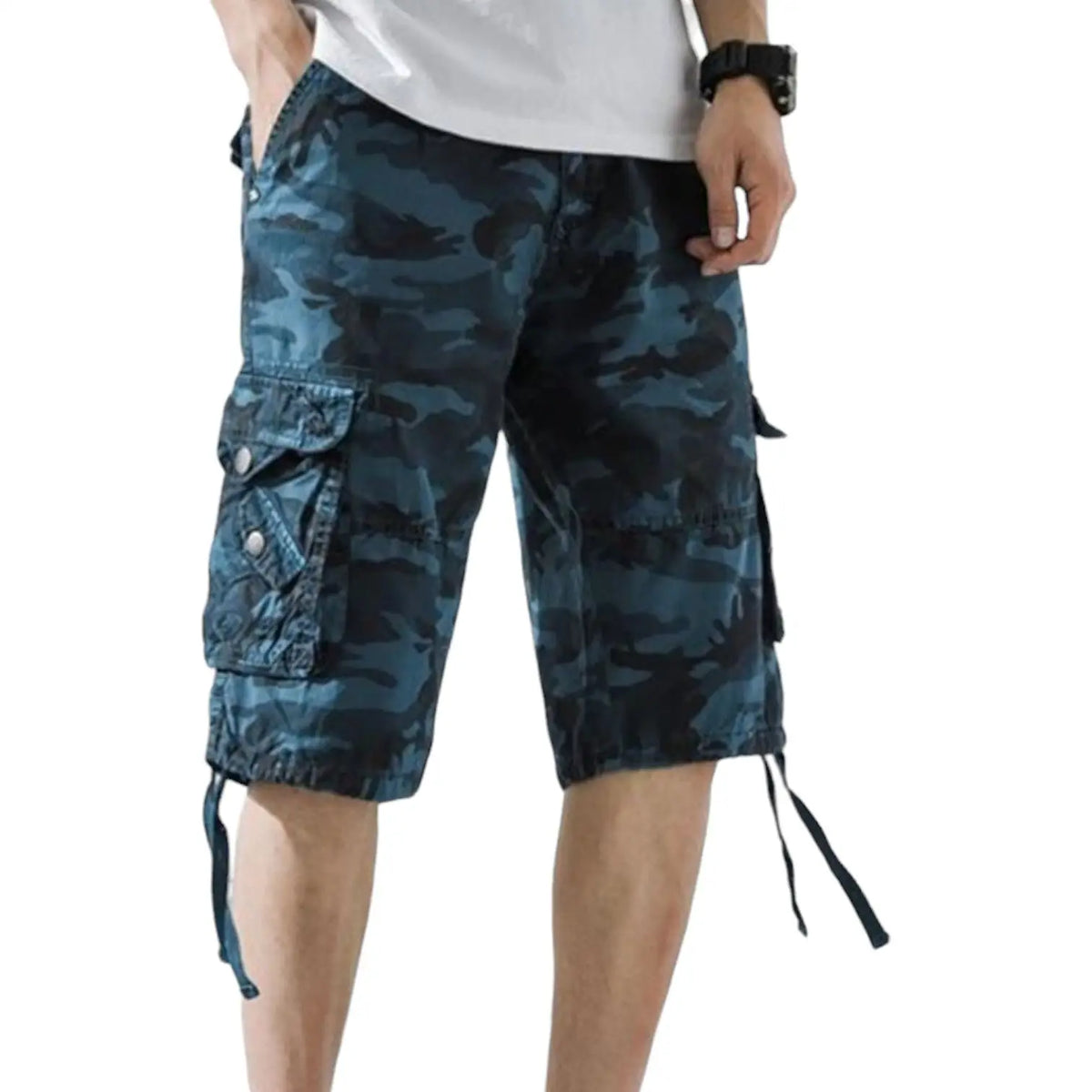 Short camouflage militaire