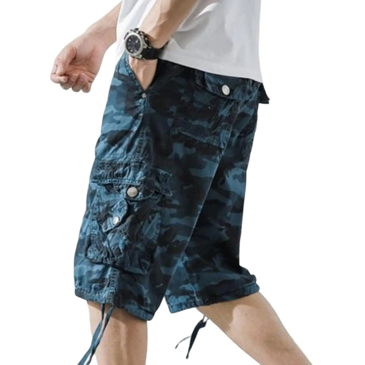 Short camouflage militaire