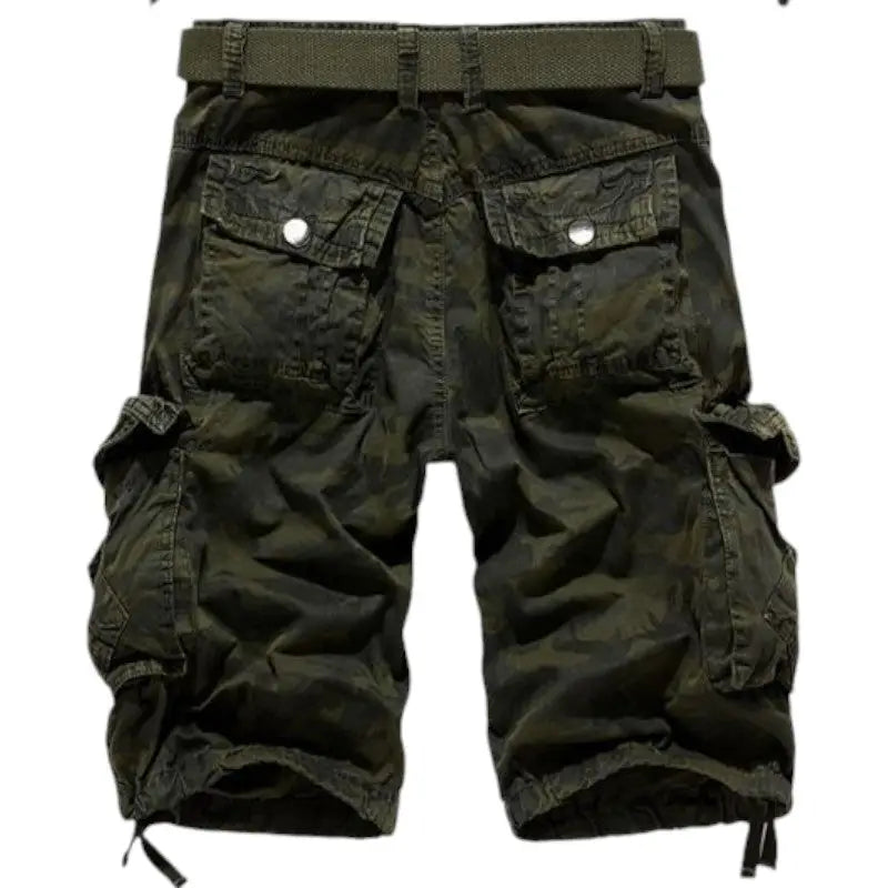 Short militaire cargo camouflage
