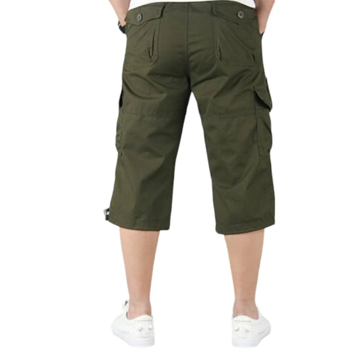 Bermuda Militaire Cargo Multi-Poches en Coton