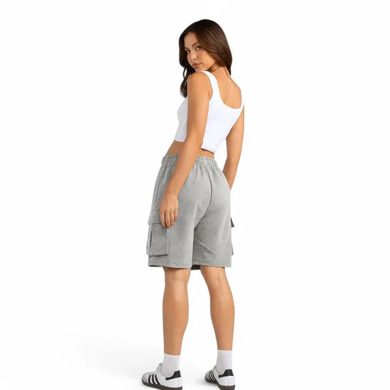 Short cargo coton femme