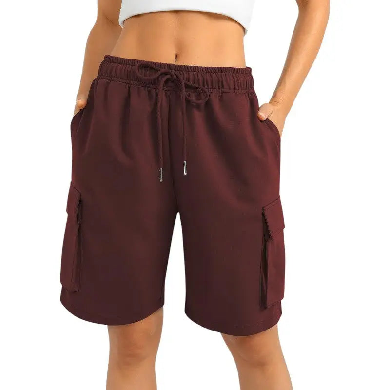 Short cargo coton femme