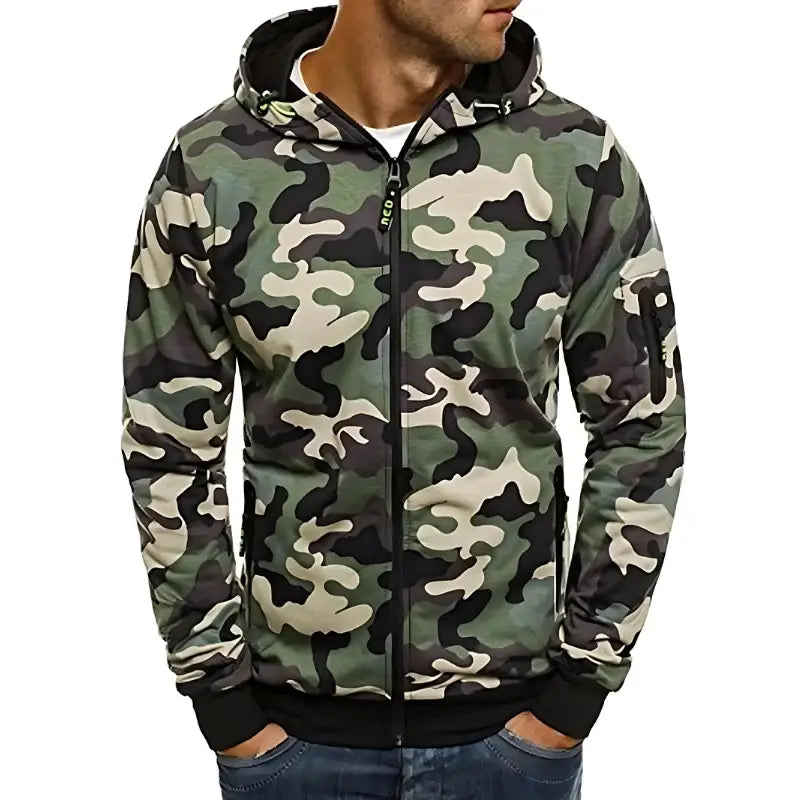 Sweat a capuche militaire homme
