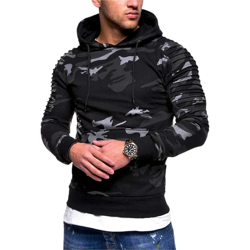 SWEAT MILITAIRE AVEC ÉPAULE RENFORCÉE