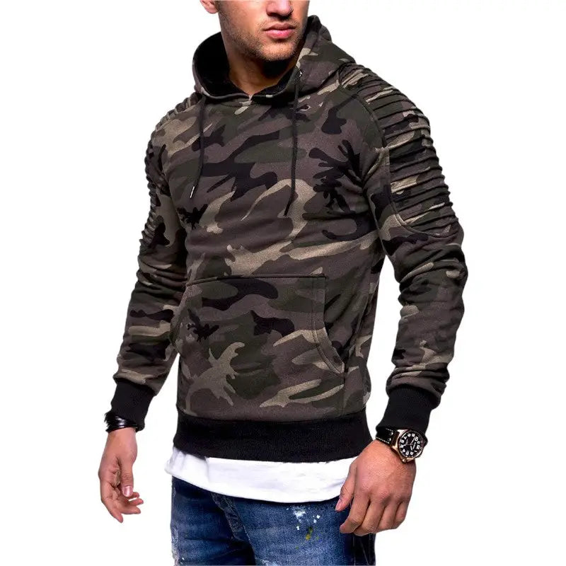 SWEAT MILITAIRE AVEC ÉPAULE RENFORCÉE
