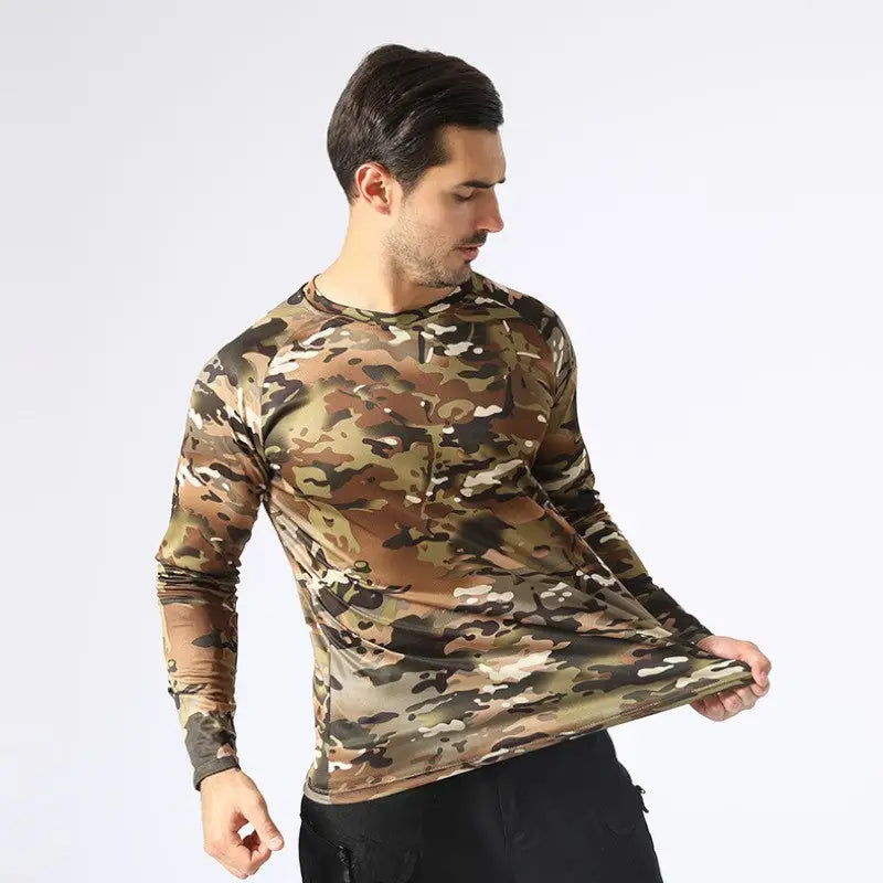 T shirt manche longue militaire