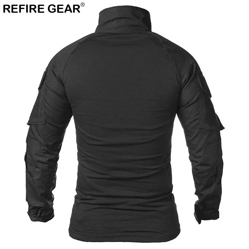 COMBAT SHIRT MILITAIRE TACTIQUE TISSU ÉLASTIQUE