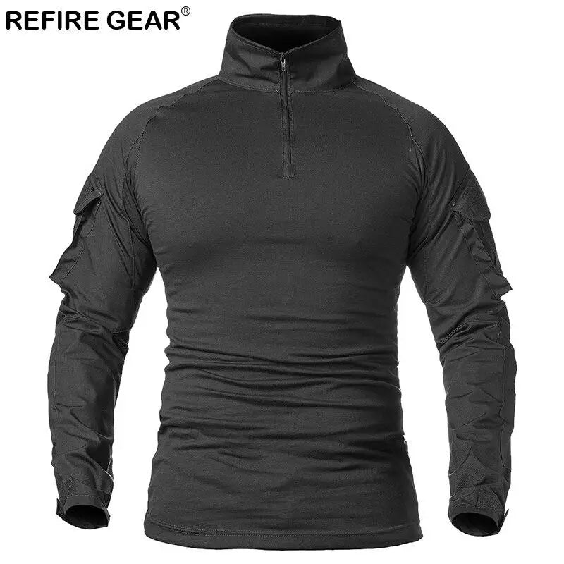COMBAT SHIRT MILITAIRE TACTIQUE TISSU ÉLASTIQUE
