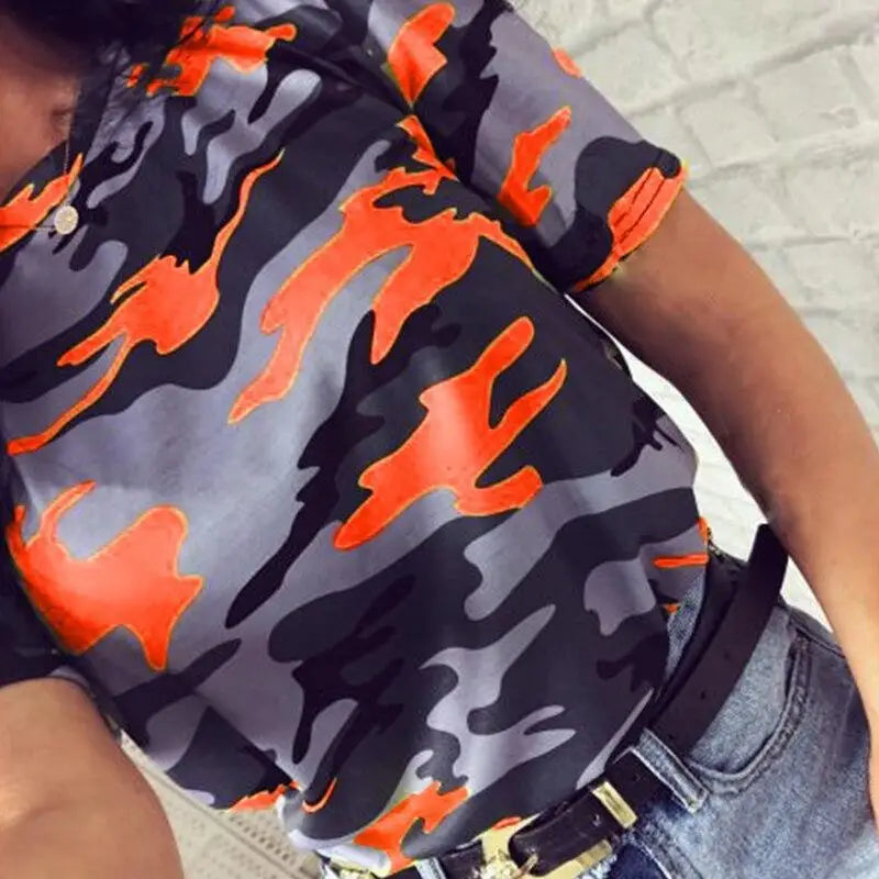 T shirt militaire rose
