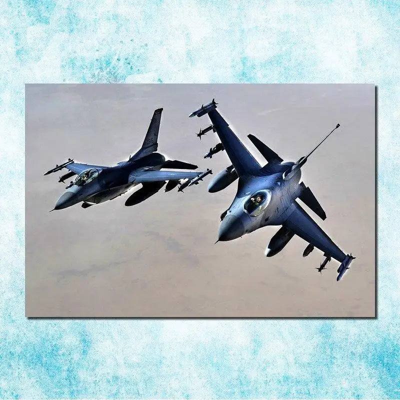 TABLEAU MILITAIRE - AVION DE CHASSE