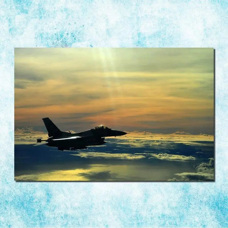 TABLEAU MILITAIRE - AVION DE CHASSE