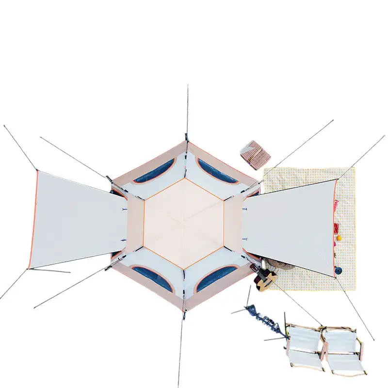 Tente camping ouverture automatique