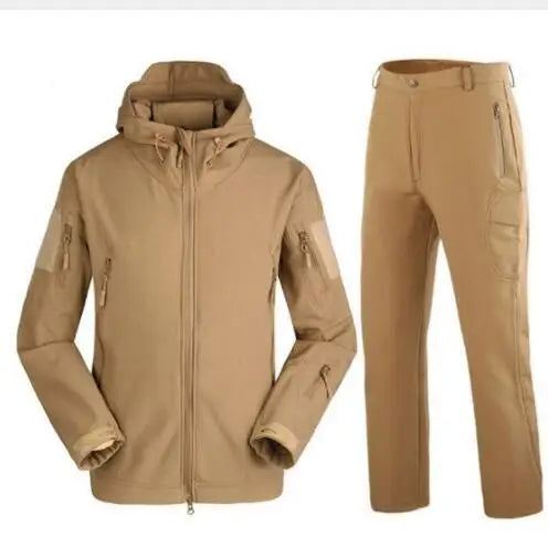 TENUE DE CHASSE - ENSEMBLE TACTIQUE VESTE À CAPUCHE ET PANTALON