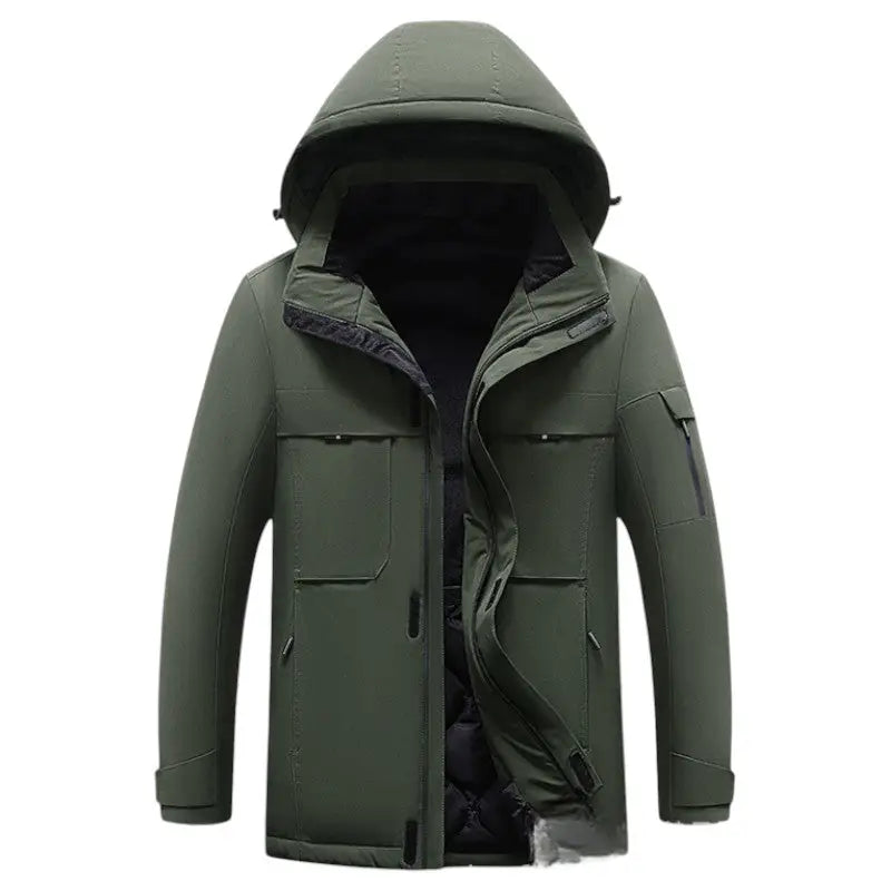 Veste chauffante USB zones dos et ventre
