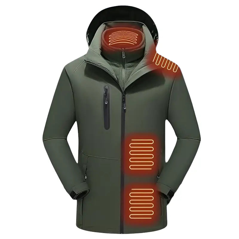 Veste chauffante homme fine