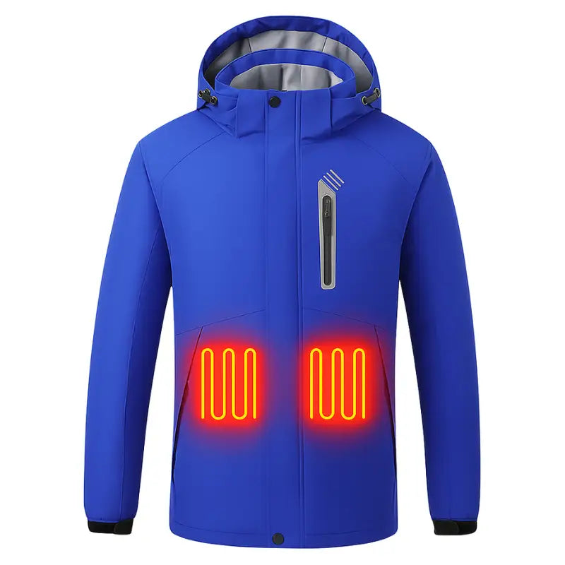 Veste chauffante USB 8 zones capuche amovible