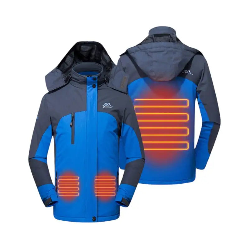 Veste chauffante smart 3 zones à capuche USB
