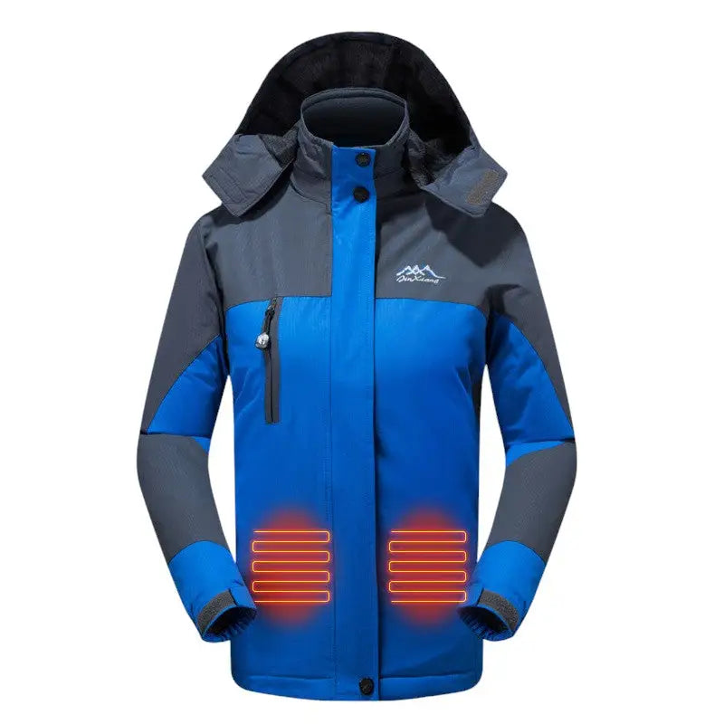 Veste chauffante smart 3 zones à capuche USB