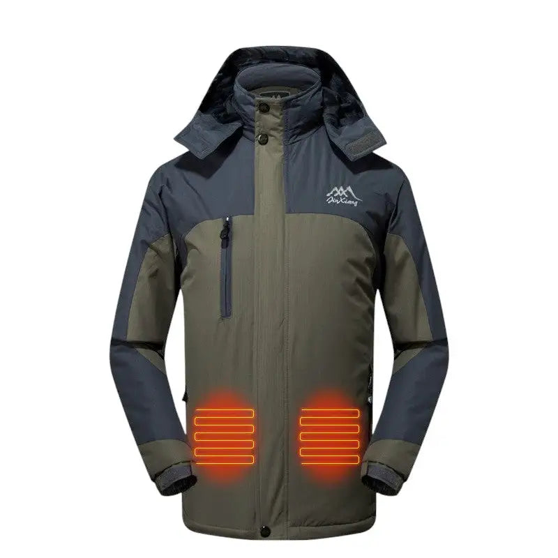 Veste chauffante smart 3 zones à capuche USB