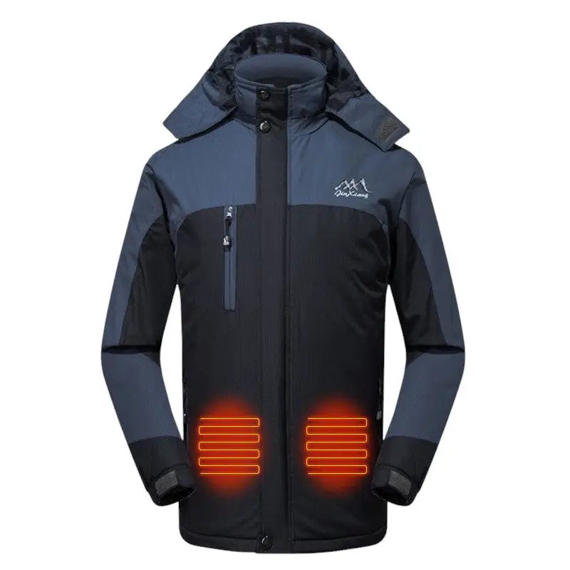 Veste chauffante smart 3 zones à capuche USB
