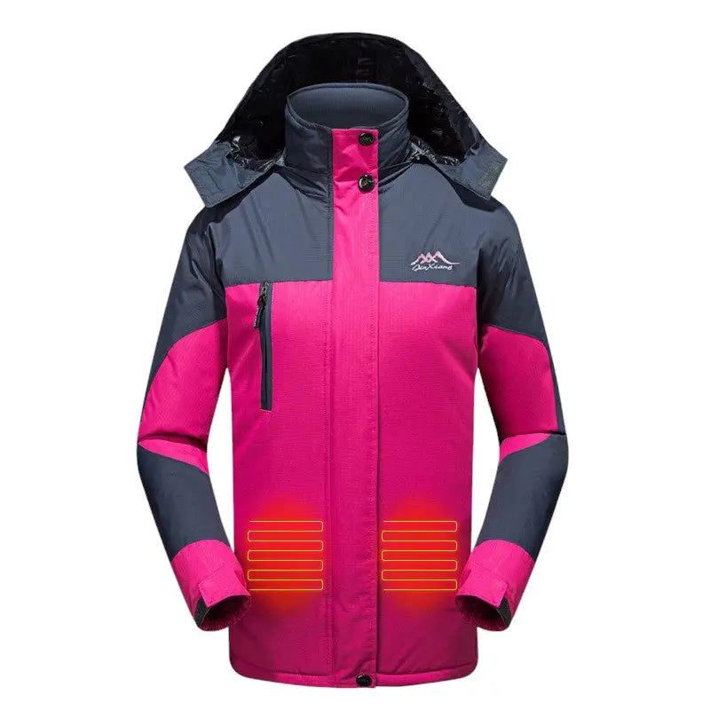 Veste chauffante smart 3 zones à capuche USB