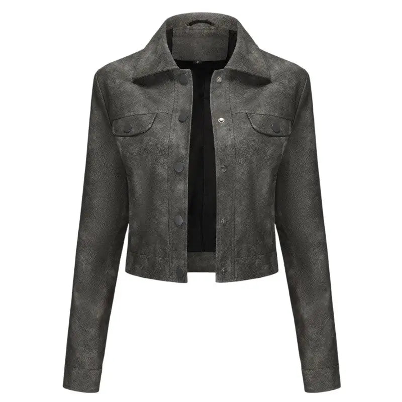 Veste coupe courte militaire femme