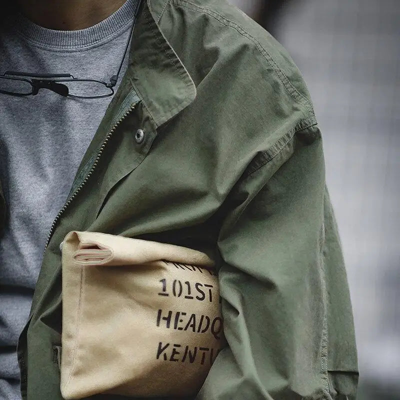 Veste homme militaire coupe oversize