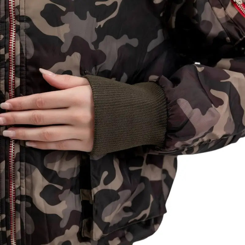 Veste militaire camouflage femme