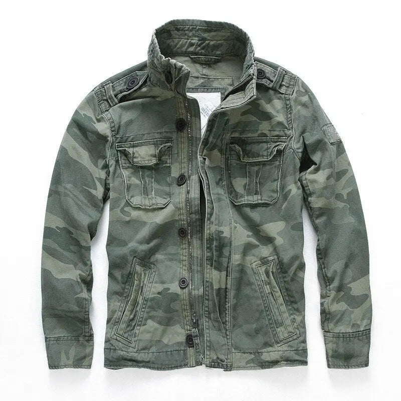 Veste militaire homme vert