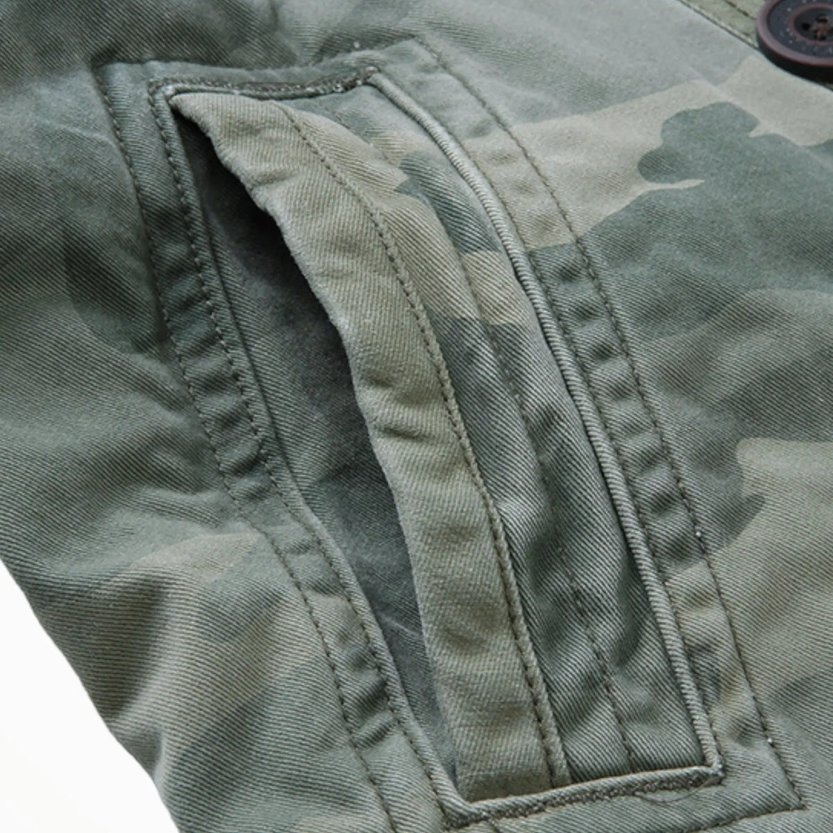 Veste militaire homme vert