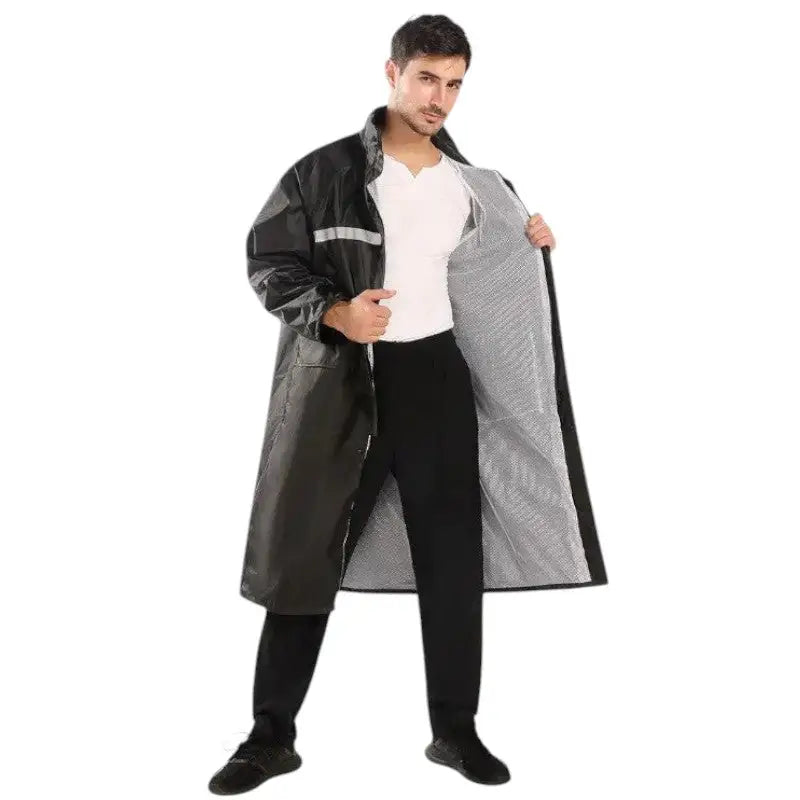 Veste de pluie longue homme