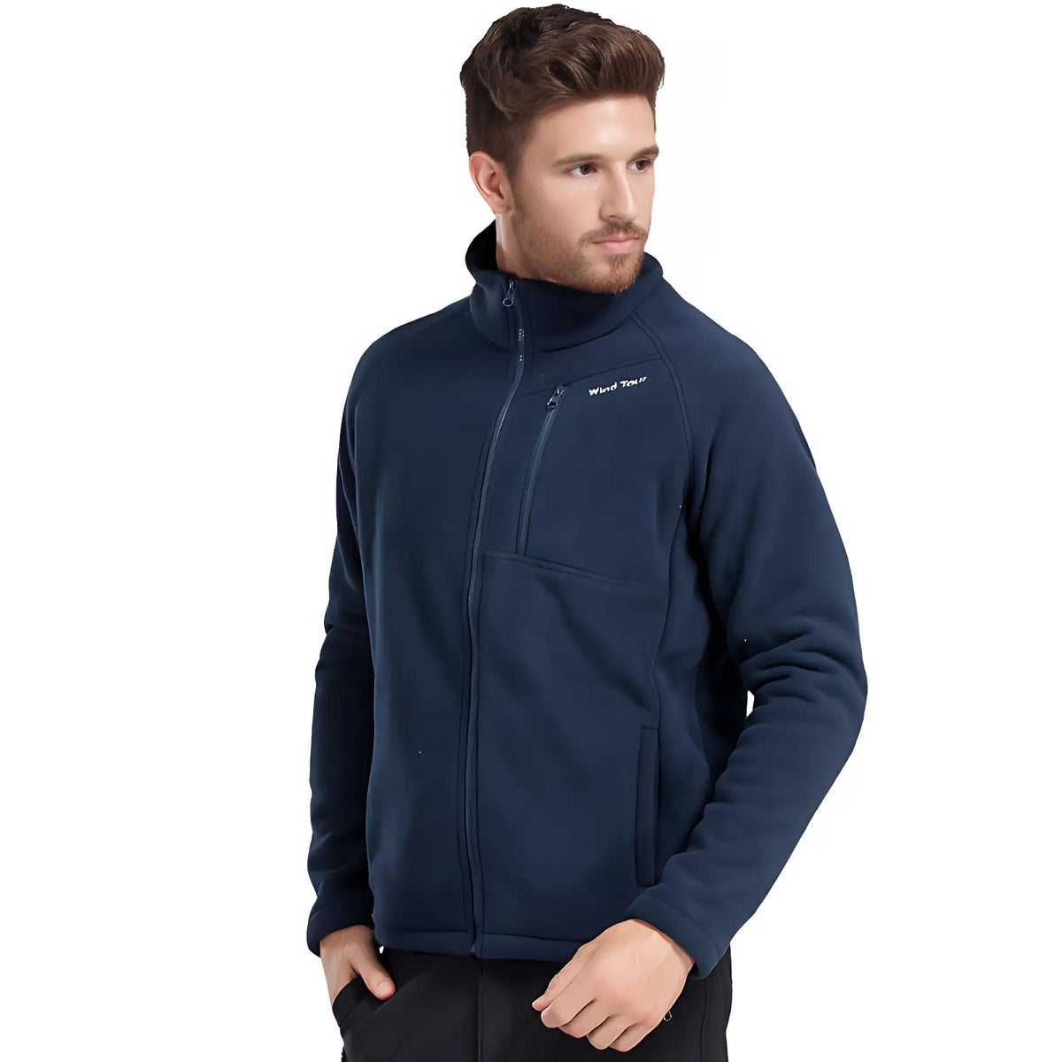 Veste doublée polaire zippée homme